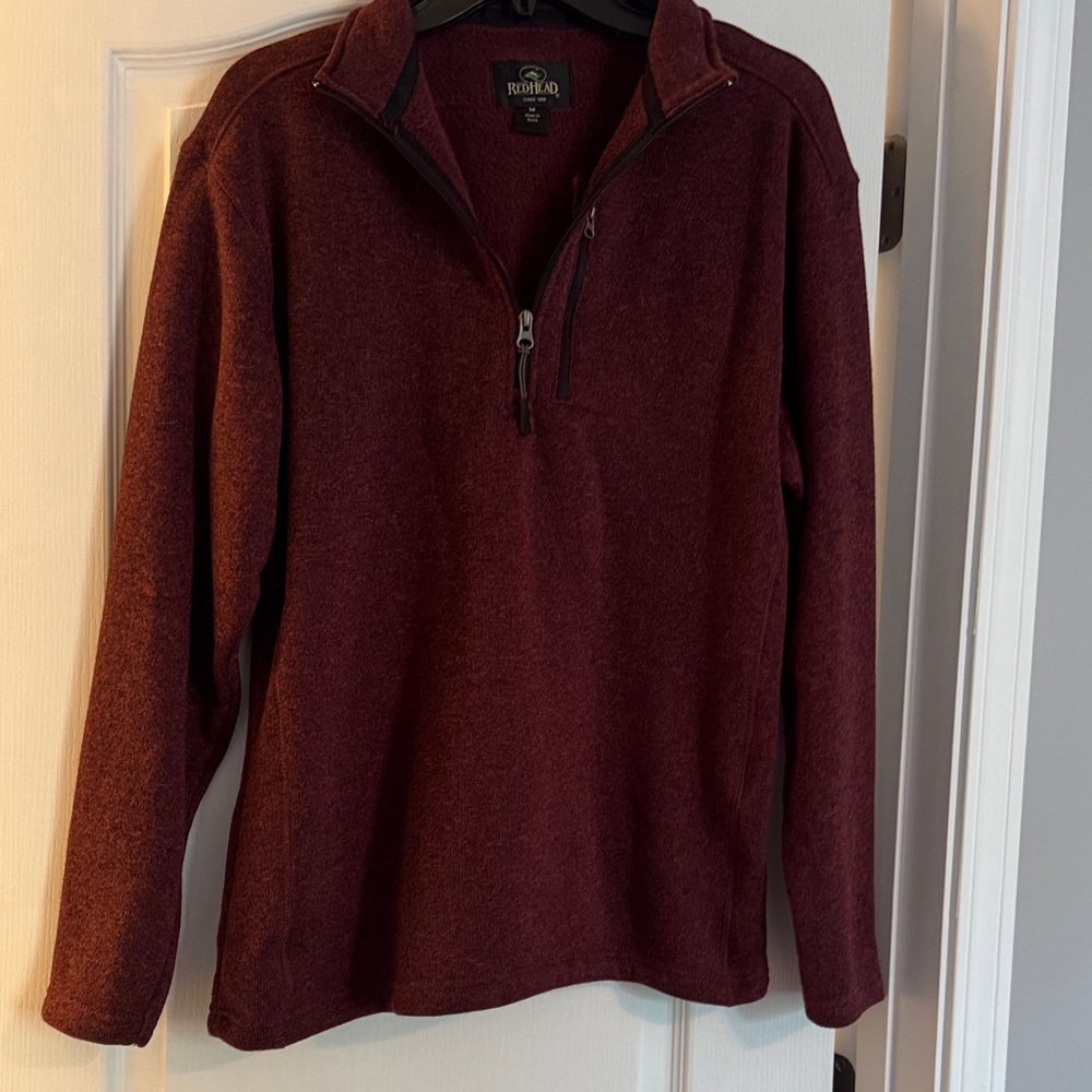 Maroon Quarter Zip Sweater